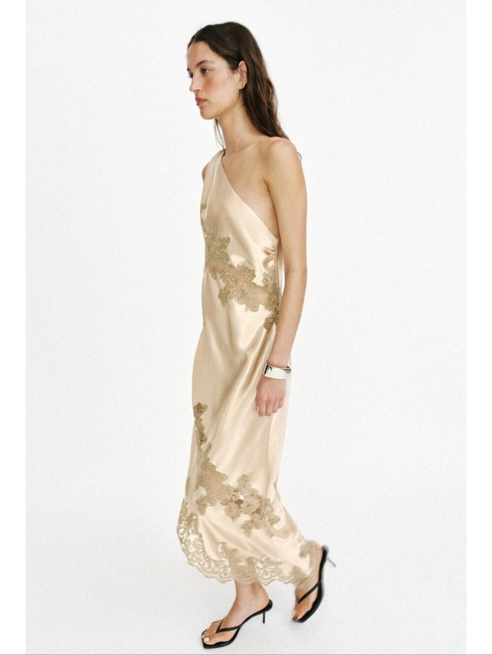 Zara Asymmetric Maxi Dress NWT - Picture 2 of 16
